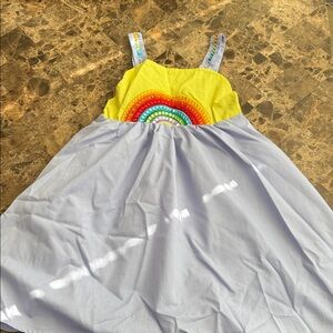 Lola + the Boys Crystal Colorful Rainbow Sun Dress